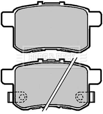 BORG & BECK Комплект тормозных колодок, дисковый тормоз BBP2103